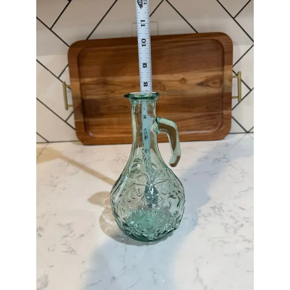 vintage Libbey Glass of Canada embossed glass cruet 90s neutral